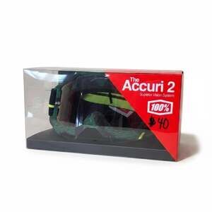 100% The Accuri 2 Motocross Goggles Green Black